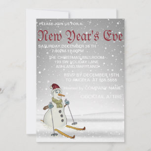 Wonderful, Amazing, Sparkly SnowFlake,NewYears Invitation