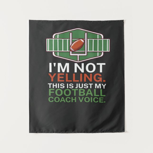 Wonderful American Football Coach Tapestry (Front)