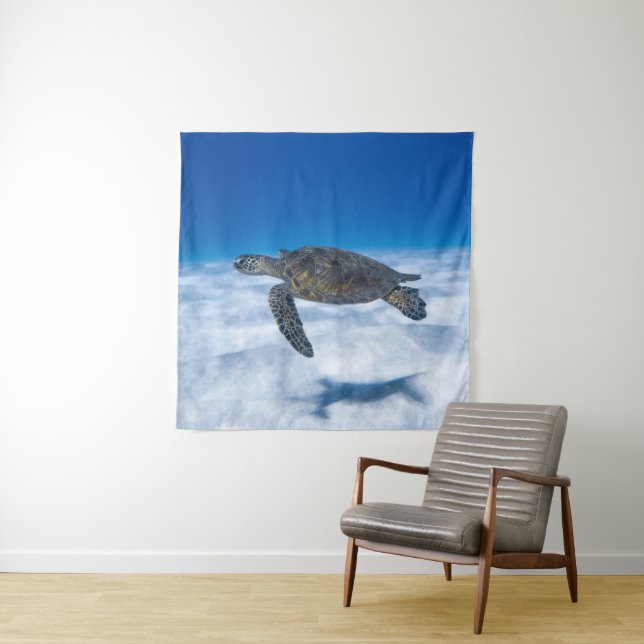 Wonderful Aquatic Turtle Tapestry (In Situ)