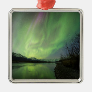 Wonderful Aurora Metal Ornament