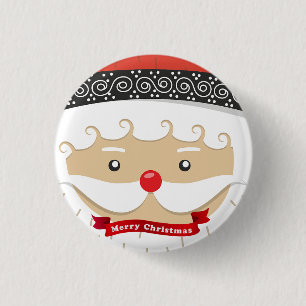 Wonderful, Awesome, Gorgeous Christmas Sant button