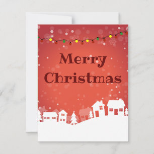 Wonderful, Awesome, Gorgeous Red Holiday Card