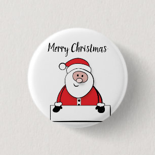 Wonderful, Awesome, Gorgeous Santa 3 Cm Round Badge