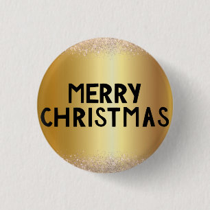 Wonderful, Awesome, Merry Christmas Gold button