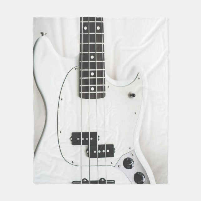 Wonderful Bass Guitar Fleece Blanket (Front)