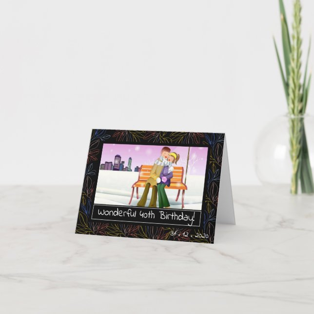 Wonderful Birthday To My Hubby Greeting card (Front)