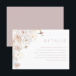 Wonderful Blush & Gold Enchanted Wedding Details Enclosure Card<br><div class="desc">Wonderful Blush & Gold Enchanted Wedding Details Enclosure Card

See matching collection below</div>