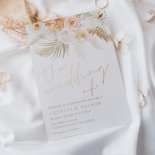 Wonderful Blush Gold & Ivory Wedding Rose Gold