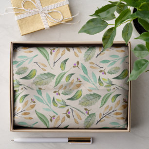 Wonderful Botanical Floral Design Tissue Paper