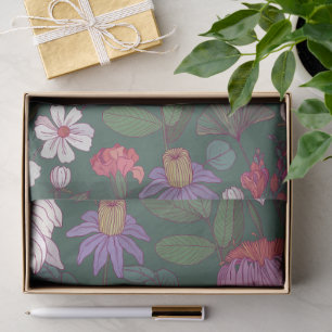 Wonderful Botanical Floral Design Tissue Paper