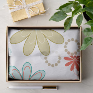 Wonderful Botanical Floral Design Tissue Paper