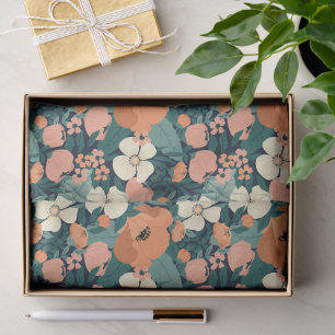 Wonderful Botanical Floral Design Tissue Paper