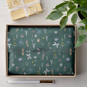 Wonderful Botanical Floral Design Tissue Paper