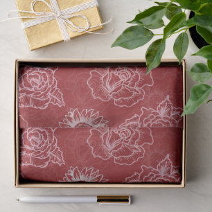 Wonderful Botanical Floral Design Tissue Paper