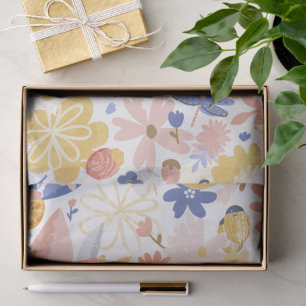 Wonderful Botanical Floral Design Tissue Paper