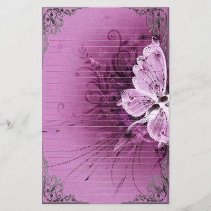 Wonderful Butterflies Pixel Art Stationery