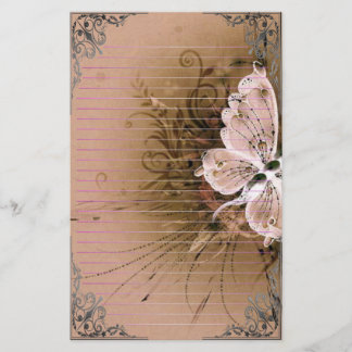 Wonderful Butterflies Pixel Art Stationery