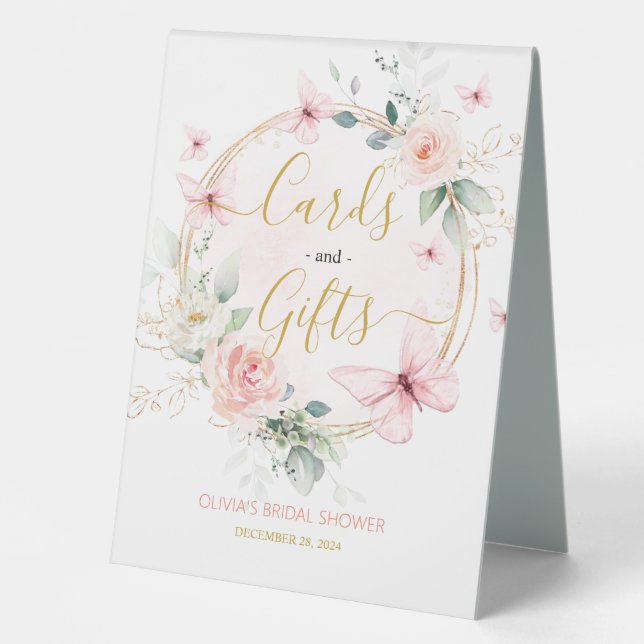  Wonderful Butterfly Cards and Gifts Table Sign (Front)