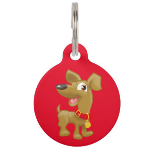 Wonderful Cartoon Dog Pet Tag