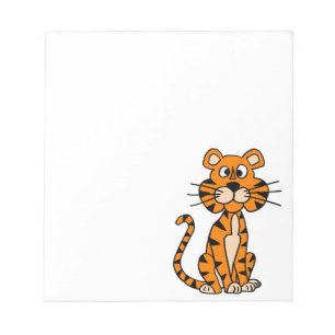 Wonderful Cartoon Tiger Design Notepad