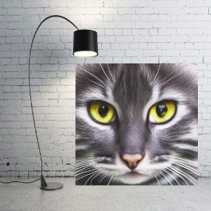 Wonderful cat portrait canvas print