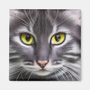 Wonderful cat portrait magnet