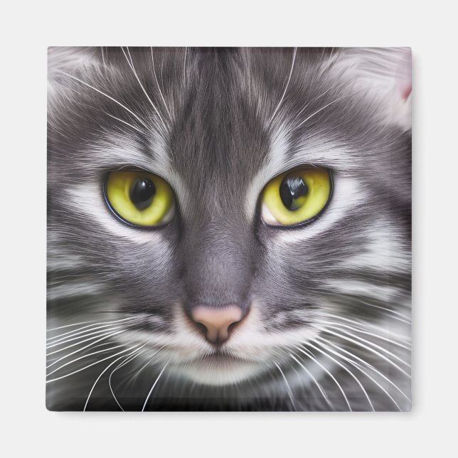 Wonderful cat portrait   magnet (Front)