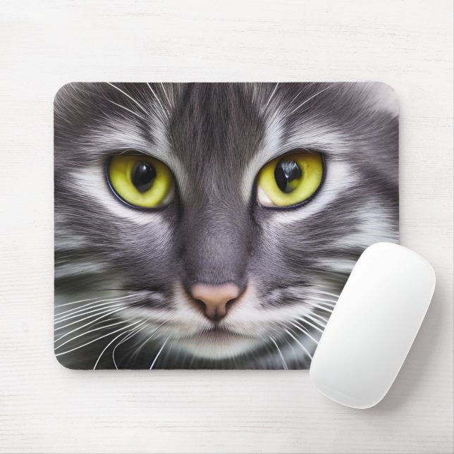 Wonderful cat portrait    mouse pad (With Mouse)