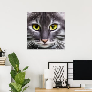 Wonderful cat portrait poster