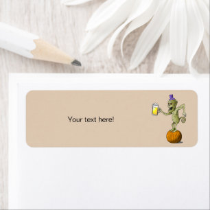 Wonderful Cheering for Halloween Return Address Label