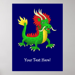 Wonderful Chinese Dragon Poster