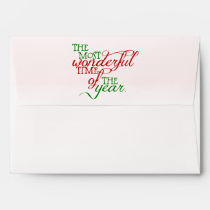Wonderful Christmas Holiday Envelope
