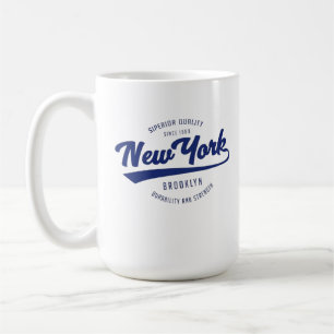 wonderful coffee mug with NEW YORK badge