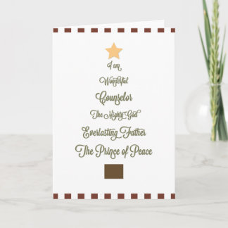 Wonderful, Counsellor Christmas Card