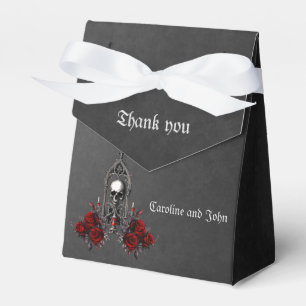 Wonderful dark gothic wedding design. favour box