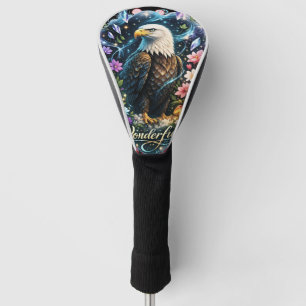 Wonderful Eagle Fantasy Floral Golf Head Cover