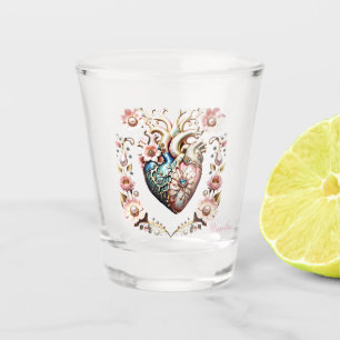 Wonderful elegant, noble heart. shot glass