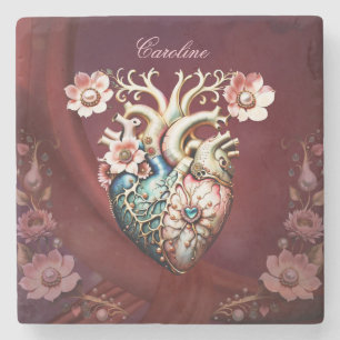Wonderful elegant, noble heart. stone coaster