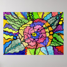 Wonderful Flower Modern Art