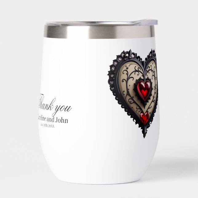 Wonderful generous gothic heart.  (Left)