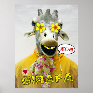 Wonderful Giraffe/Girafa Poster! Poster