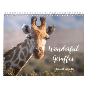 Wonderful Giraffes 2026 Calendar