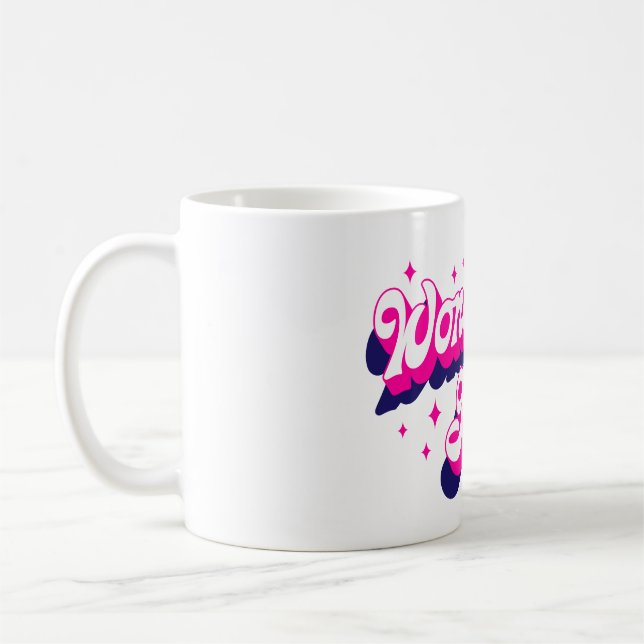 Wonderful girl coffee mug (Left)