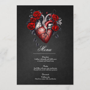 Wonderful gothic Victorian heart Menu