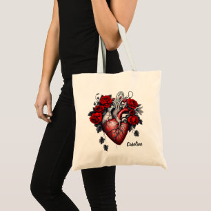 Wonderful gothic Victorian heart Tote Bag