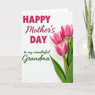 Wonderful Grandma Love Day Card
