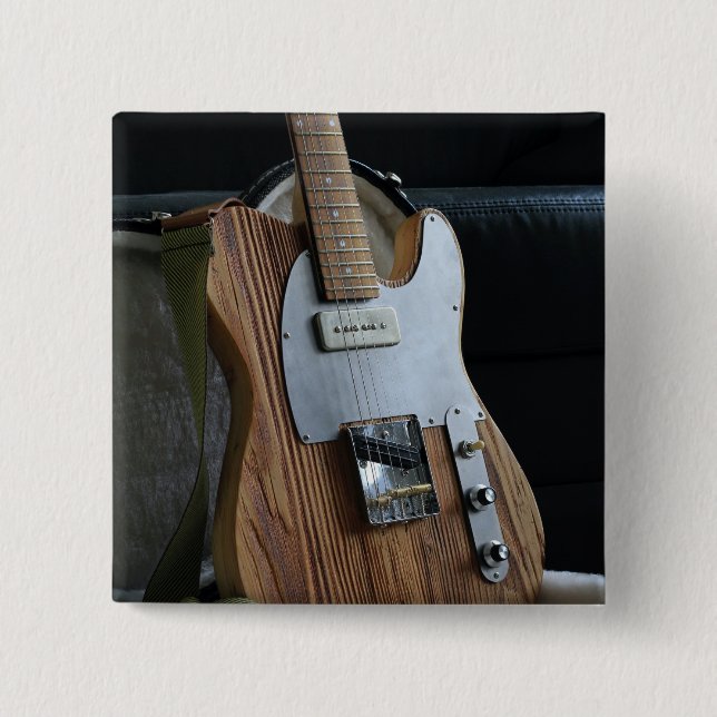 Wonderful Guitar 15 Cm Square Badge (Front)
