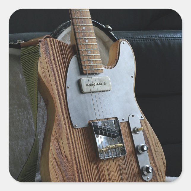 Wonderful Guitar Square Sticker (Front)
