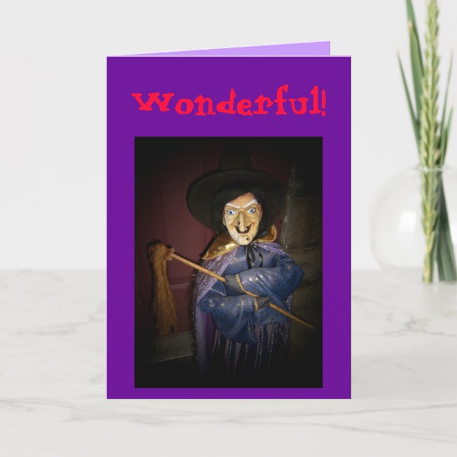 Wonderful! Halloween & Birthday Card (Front)