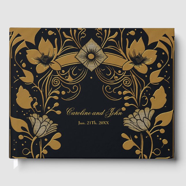 Wonderful heart of nature. A heart with an idyllic Guest Book (Front)